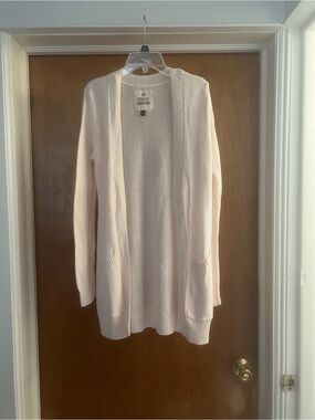 SO Women’s Light Pink Open-Front Cardigan Sweater